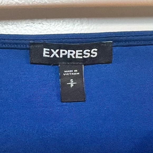 Express Royal Blue Square Neck Bodysuit Express Blush Pink Square Neck Bodysuit - Picture 2 of 8